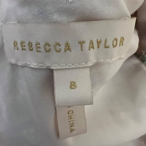 Rebecca Taylor‎ Sleeveless Tweed Ruffle Hem Sheath Dress Size 8 - Picture 11 of 13